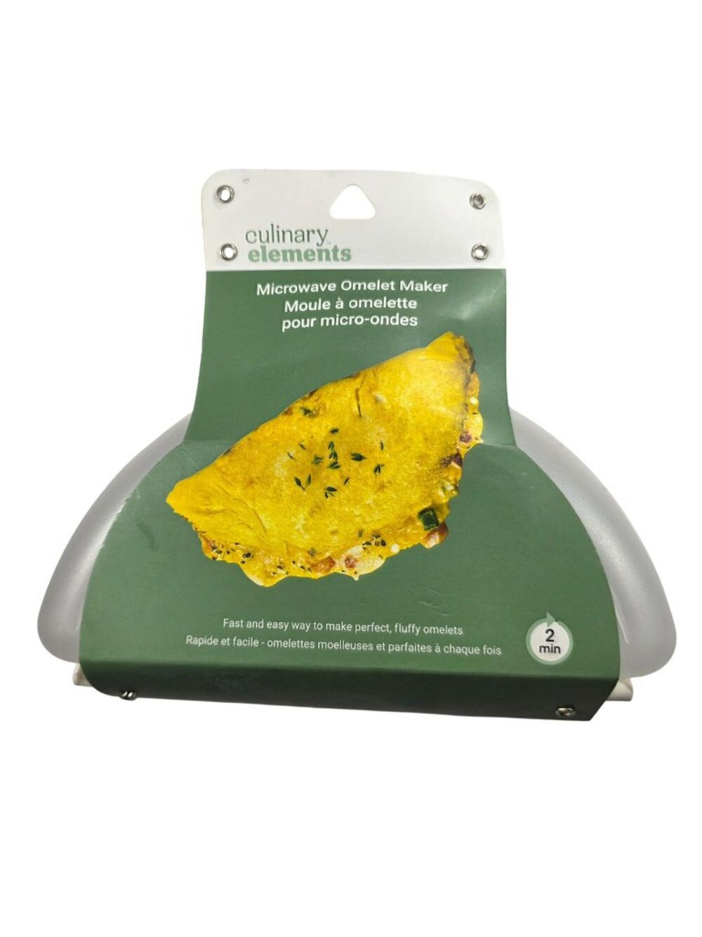 Microwave Omelet Maker - Fast Breakfast Tool Plastic White By Culinary Elements